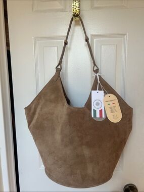 Viola Castellani Suede Bucket Tote